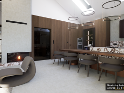Crimson accents and quiet luxury: an Award-winning home